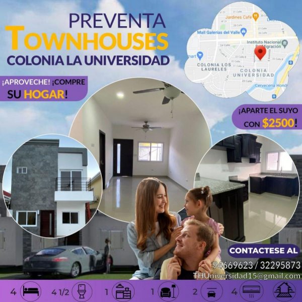 Townhouse en Venta en  San Pedro Sula, Cortés